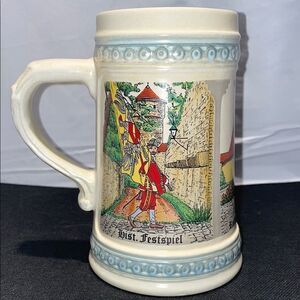 Vintage Rothenburg Ceramic Beer Stein